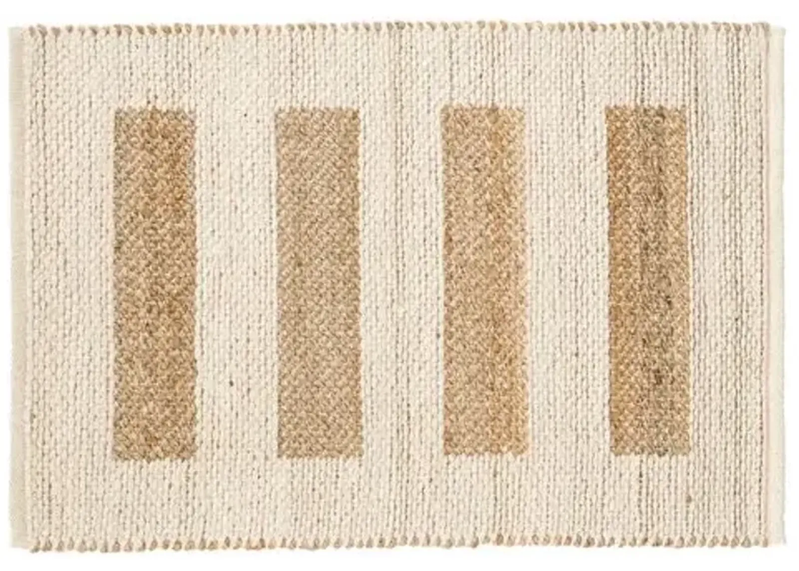 Milo Jute Reversible Rug - DASH & ALBERT - Ivory - Ivory