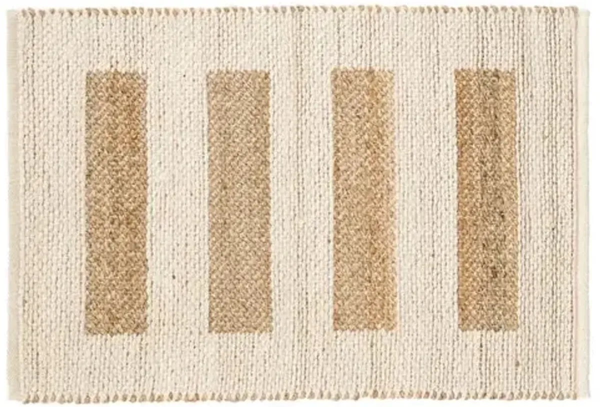 Milo Jute Reversible Rug - DASH & ALBERT - Ivory - Ivory