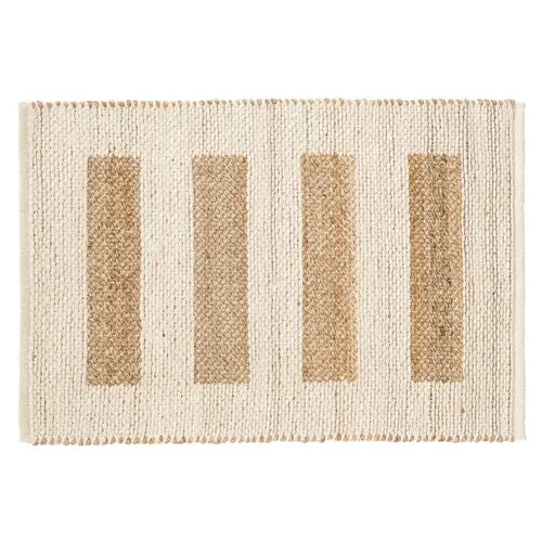 Milo Jute Reversible Rug - DASH & ALBERT - Ivory - Ivory