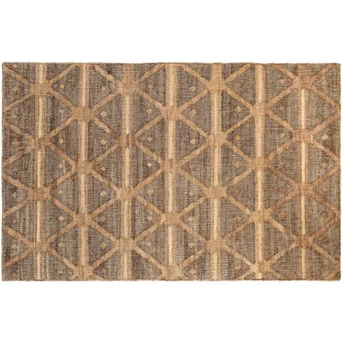 Rumi Jute Rug - DASH & ALBERT - Beige - Beige