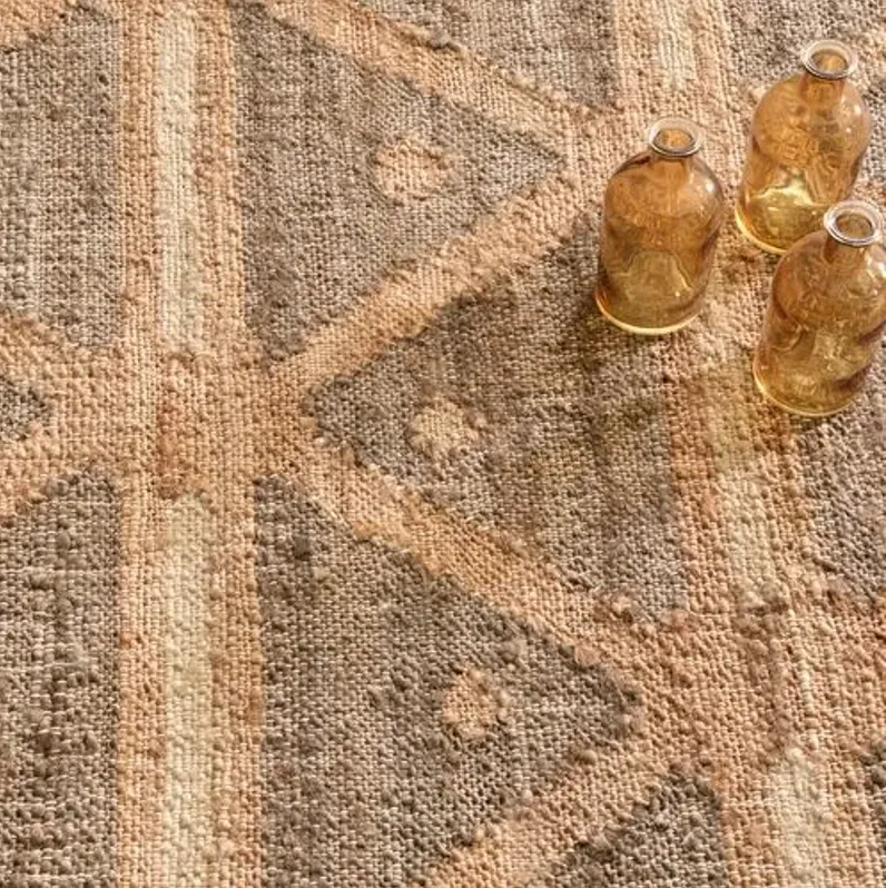 Rumi Jute Rug - DASH & ALBERT - Beige - Beige