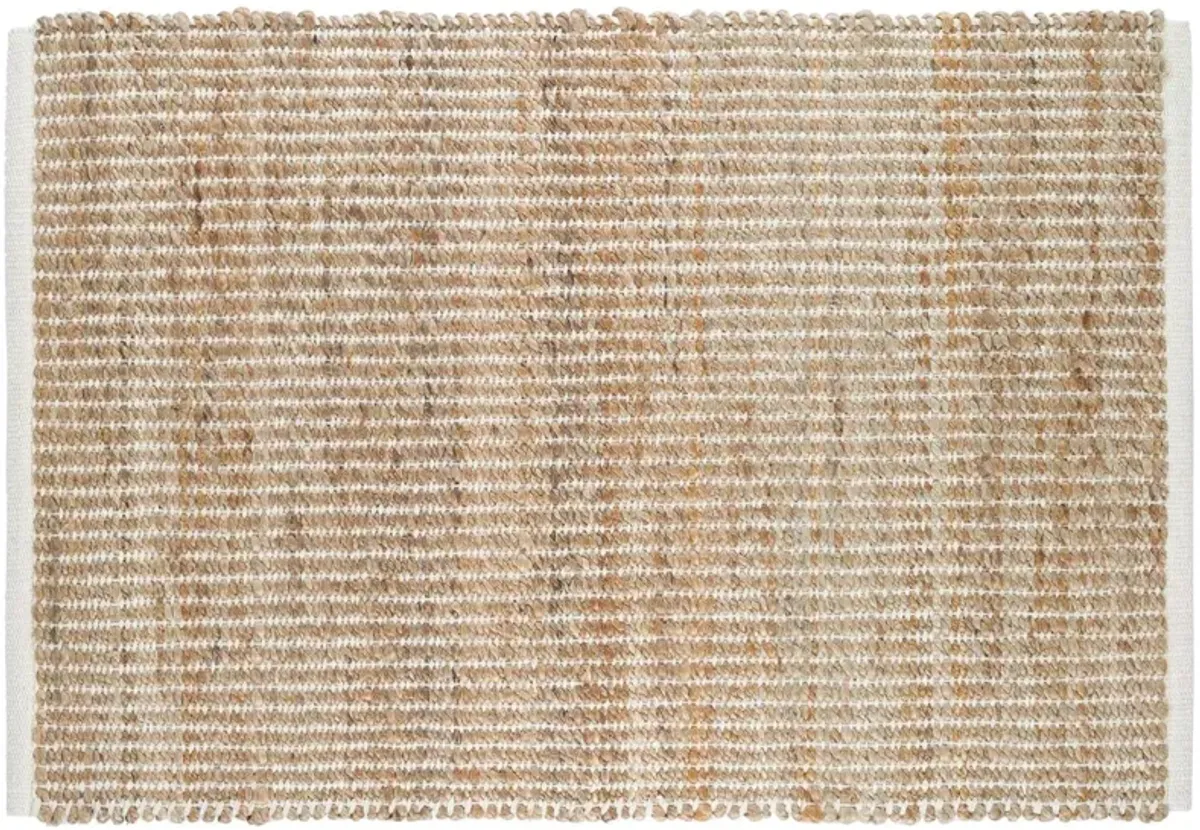 Gridwork Jute Reversible Rug - DASH & ALBERT - Ivory - Ivory