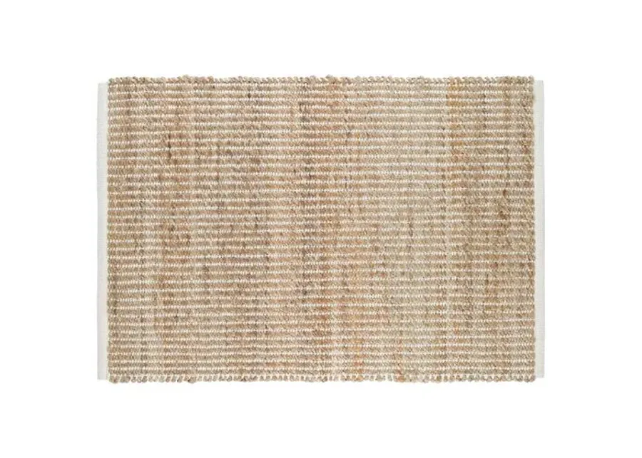 Gridwork Jute Reversible Rug - DASH & ALBERT - Ivory - Ivory