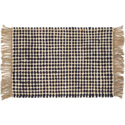 Kuba Jute Rug - DASH & ALBERT - Black - Black