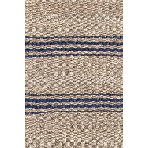 Ticking Jute Rug - DASH & ALBERT - Blue - Blue