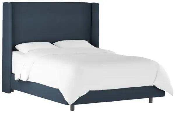 Kelly Velvet Wingback Bed