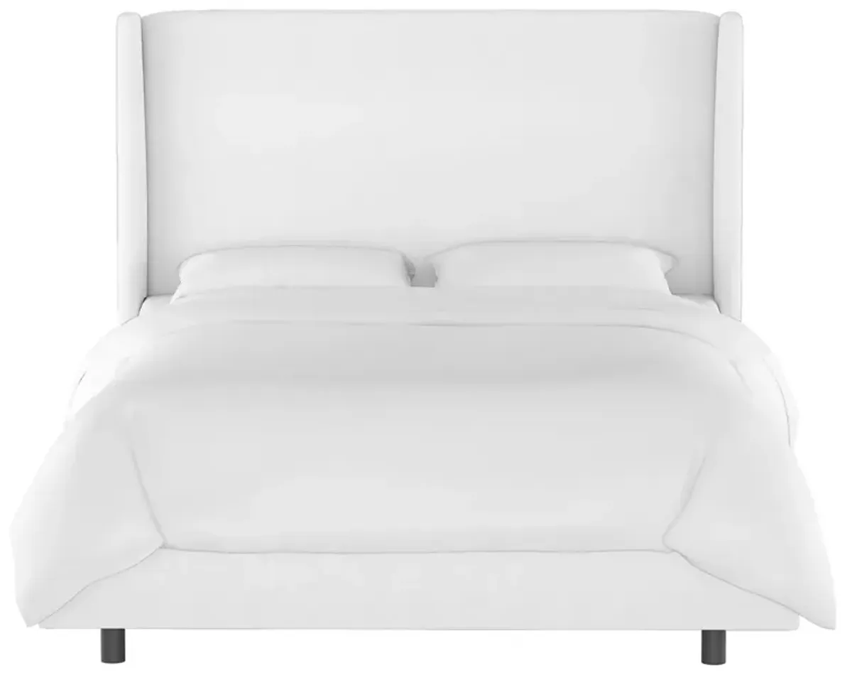 Kelly Velvet Wingback Bed