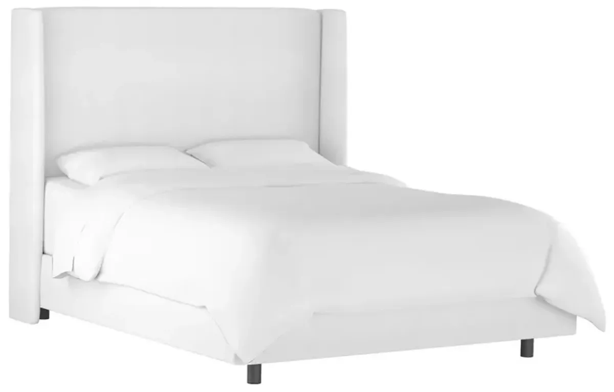 Kelly Velvet Wingback Bed