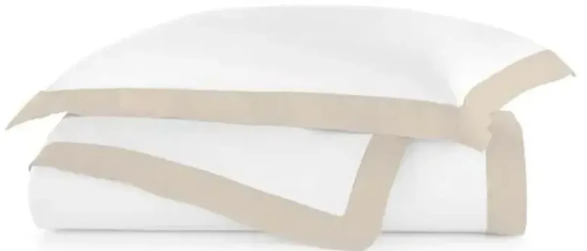 Mandalay Cuff Duvet Cover - Peacock Alley - Beige