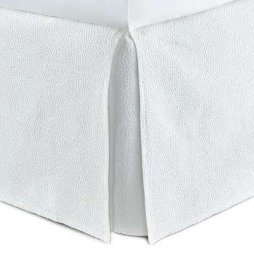 Montauk Bed Skirt - Peacock Alley - White