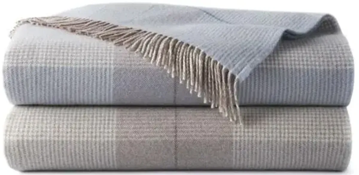 York Throw - Peacock Alley - Beige, Fringed