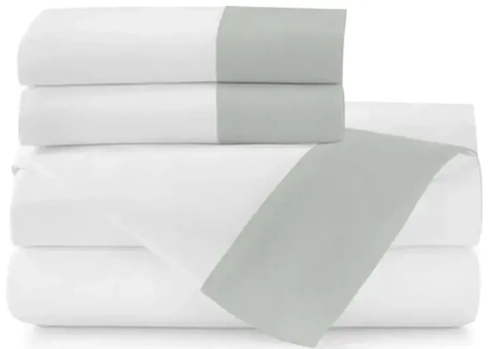 Mandalay Cuff Sheet Set - Peacock Alley - Gray, 300 Thread Count, Egyptian Cotton Sateen, Soft and Luxurious