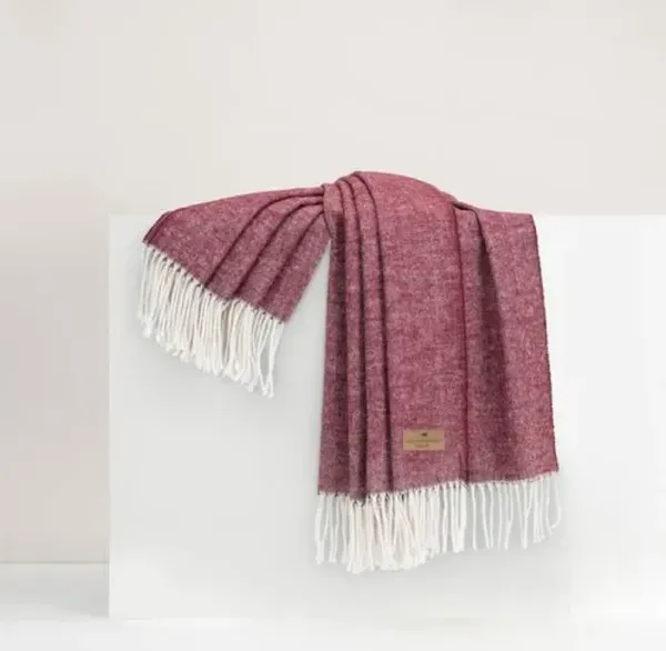 Herringbone Throw - Lands Downunder - Lightweight, Soft, Warm, Fringed