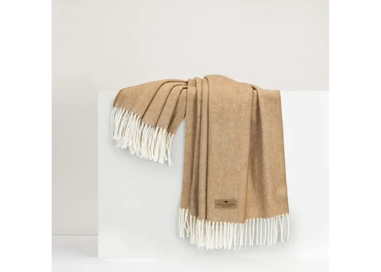 Herringbone Throw - Lands Downunder - Lightweight, Soft, Warm, Fringed