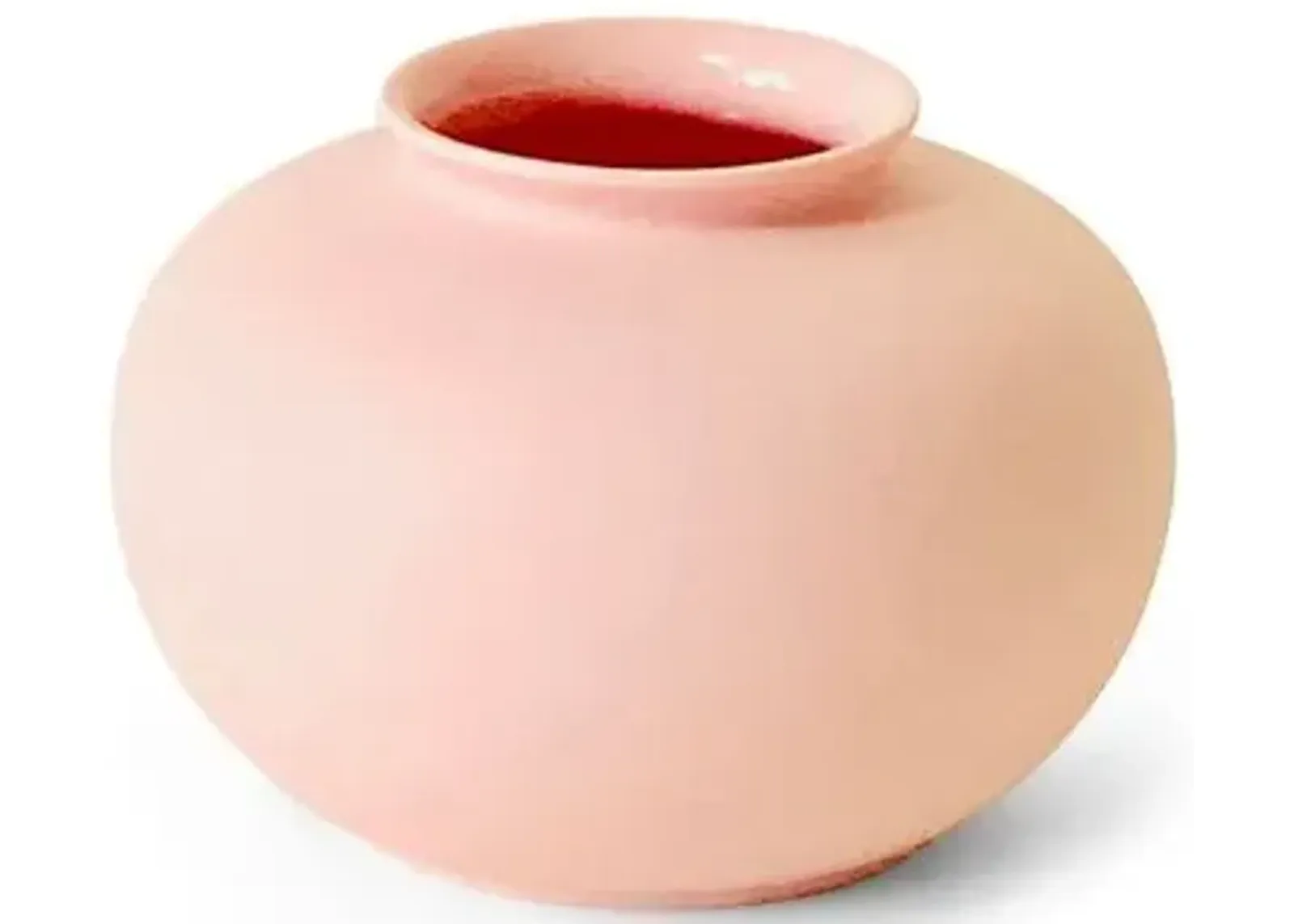 3" Apple Bud Vase - Dusty Pink - Middle Kingdom