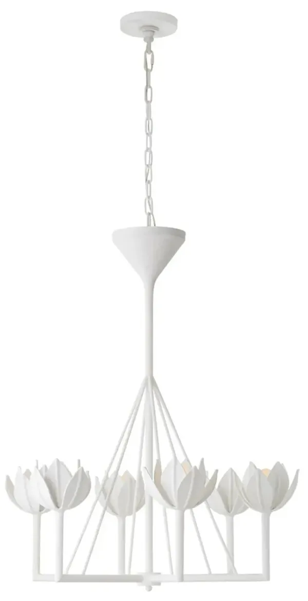 Visual Comfort - Alberto Small Single-Tier Chandelier - Plaster White