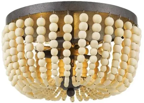 Rylee Flush Mount - Natural - Crystorama - Brown