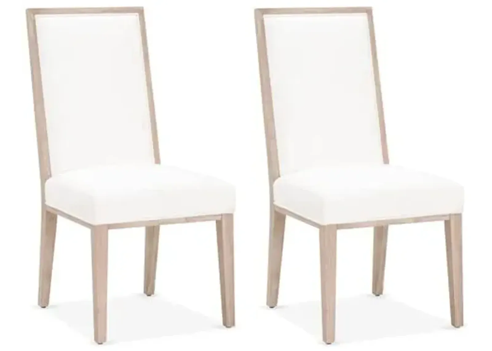 Set of 2 Performance Armel Side Chairs - Pearl - Ivory