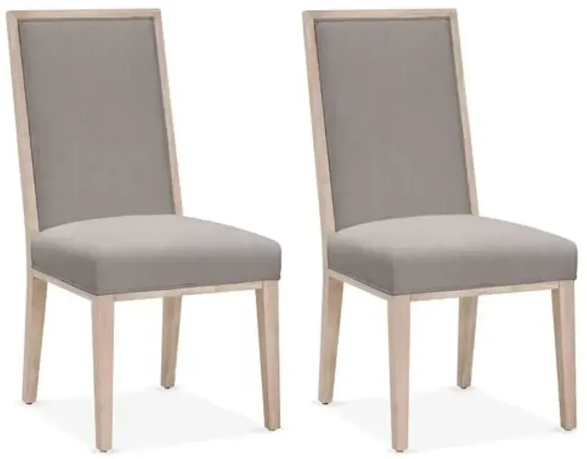 Set of 2 Performance Armel Side Chairs - Slate - Gray