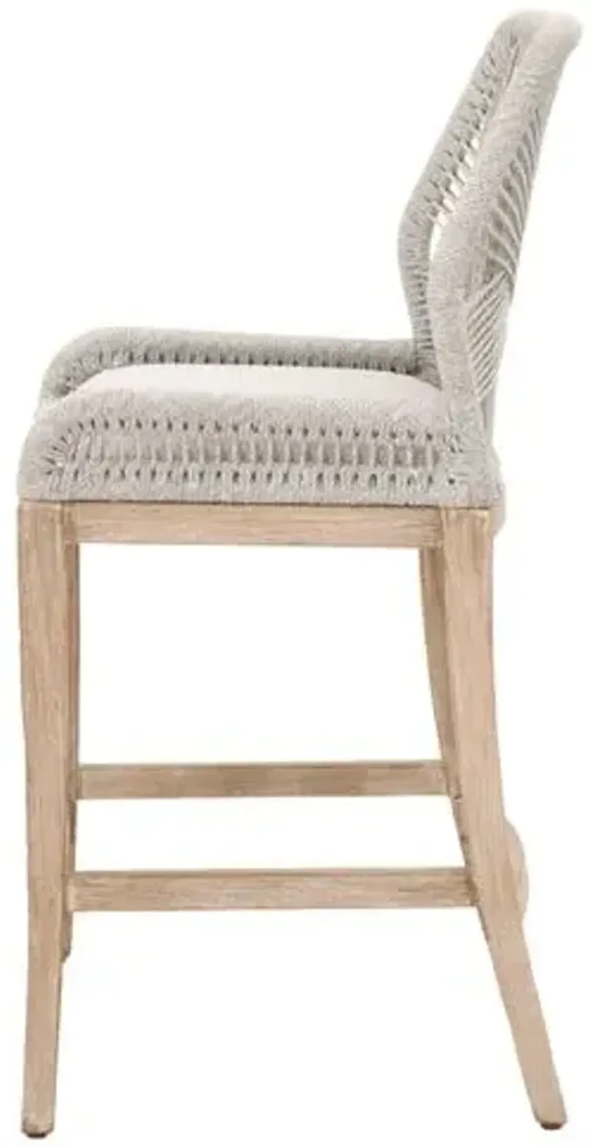 Easton Rope Barstool - Taupe/Pumice - Beige