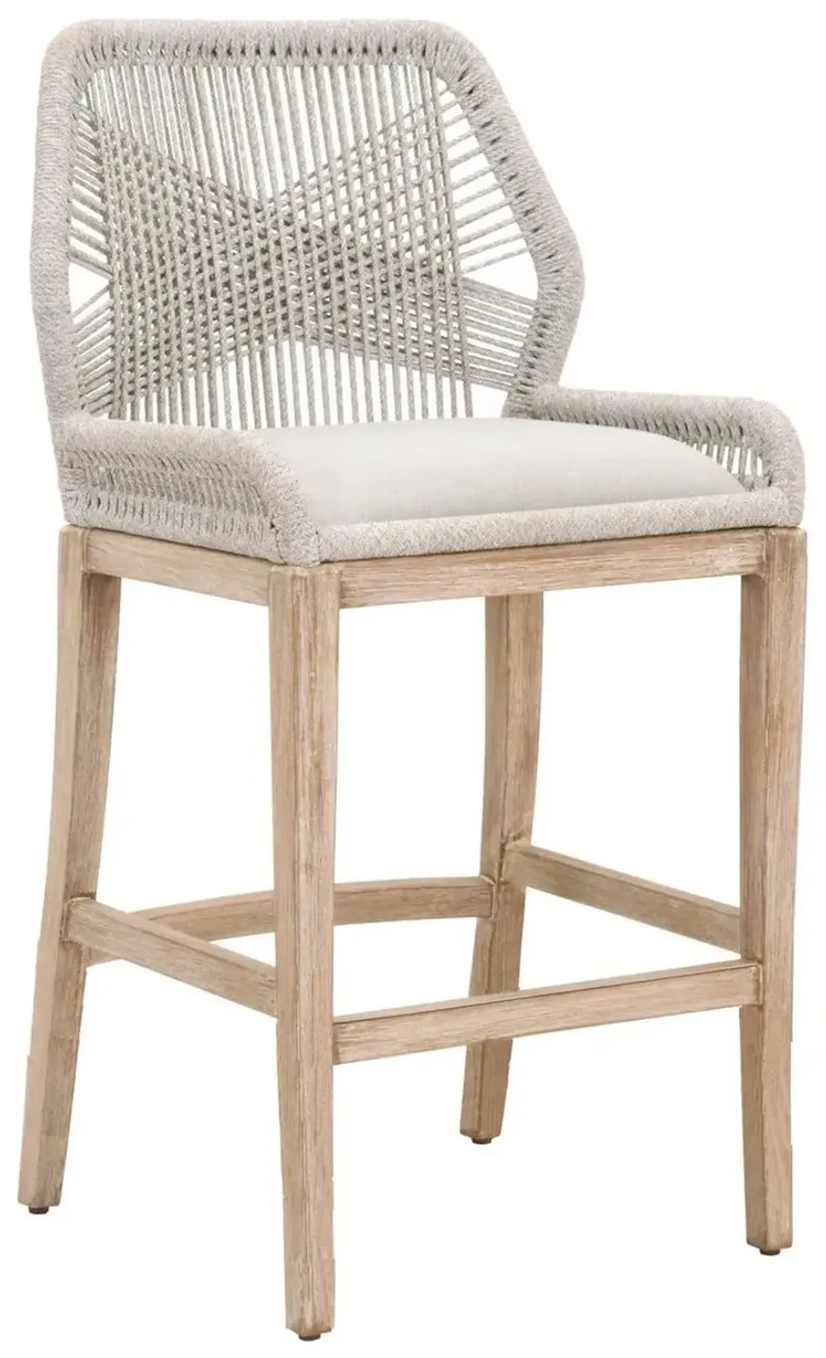 Easton Rope Barstool - Taupe/Pumice - Beige