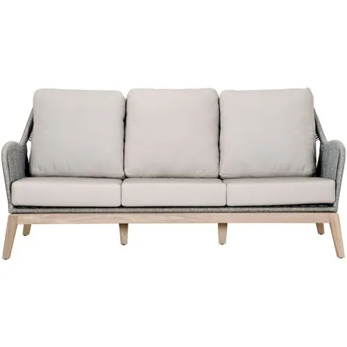 Easton Rope Outdoor Sofa - Platinum/Smoke Gray