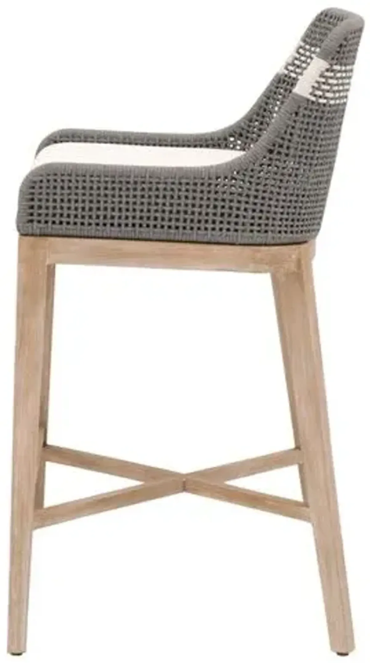 Arras Woven Barstool - Gray