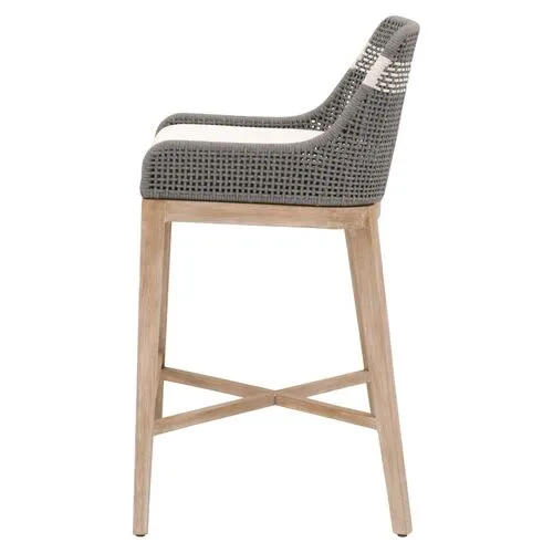 Arras Woven Barstool - Gray