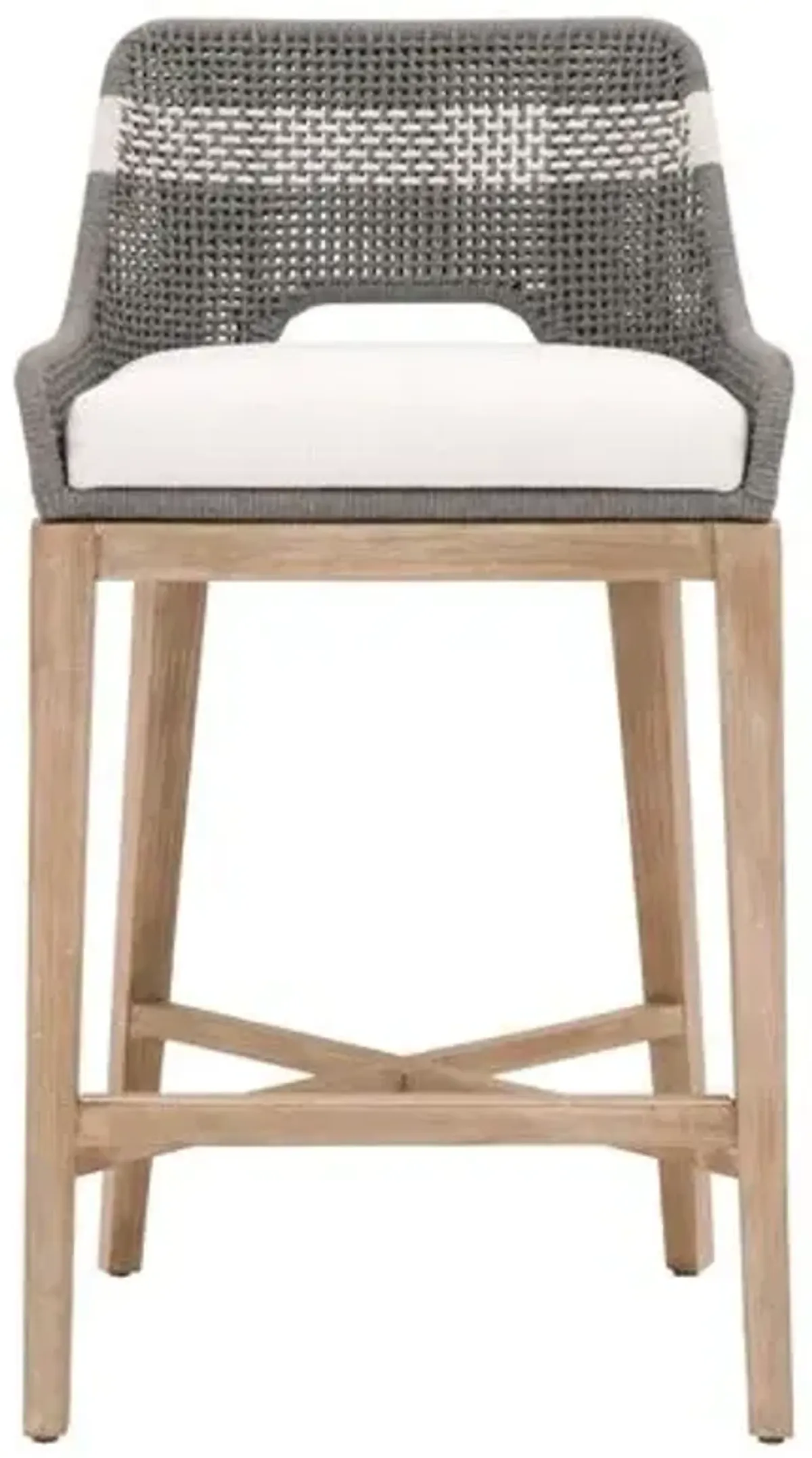 Arras Woven Barstool - Gray