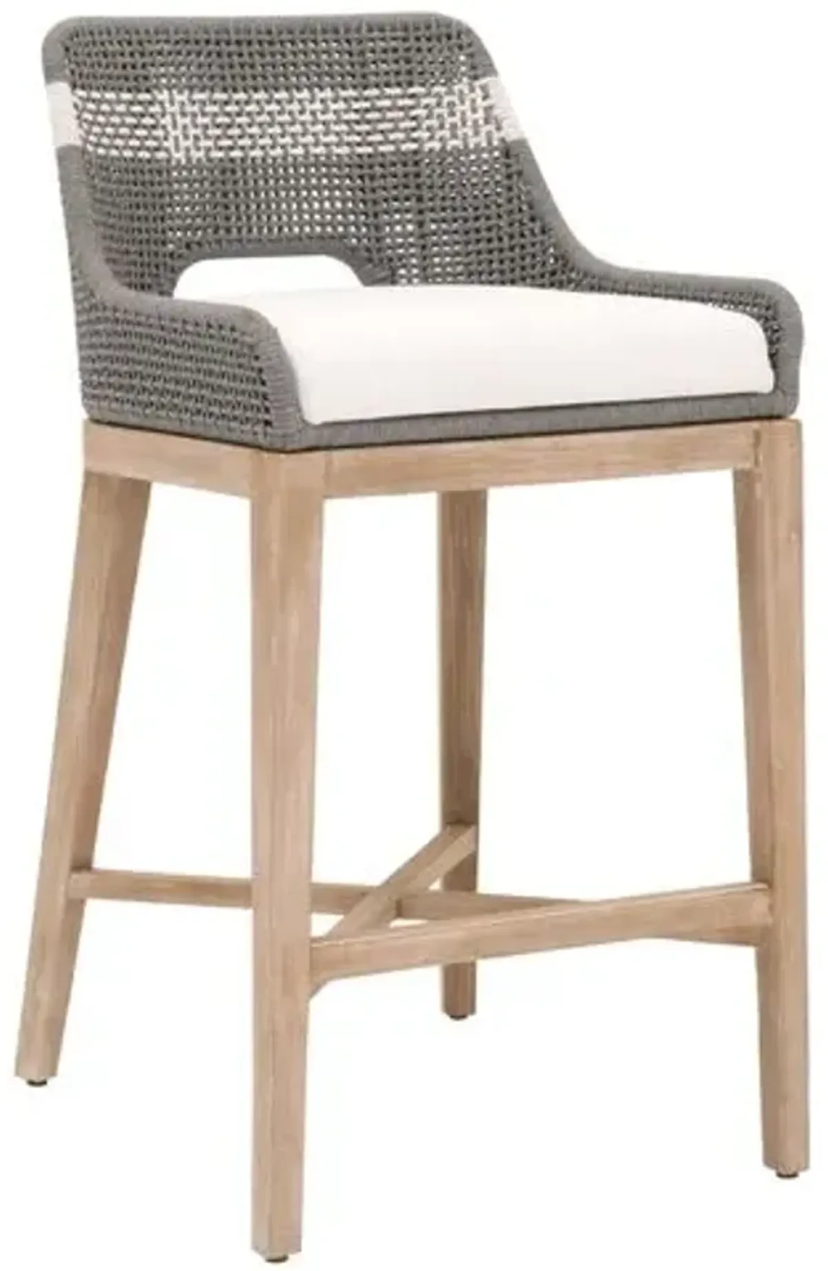 Arras Woven Barstool - Gray