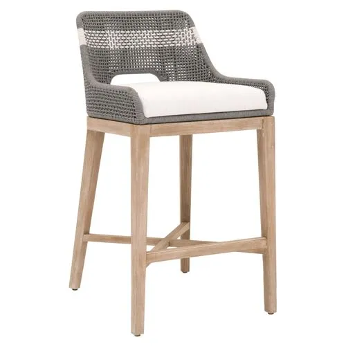 Arras Woven Barstool - Gray