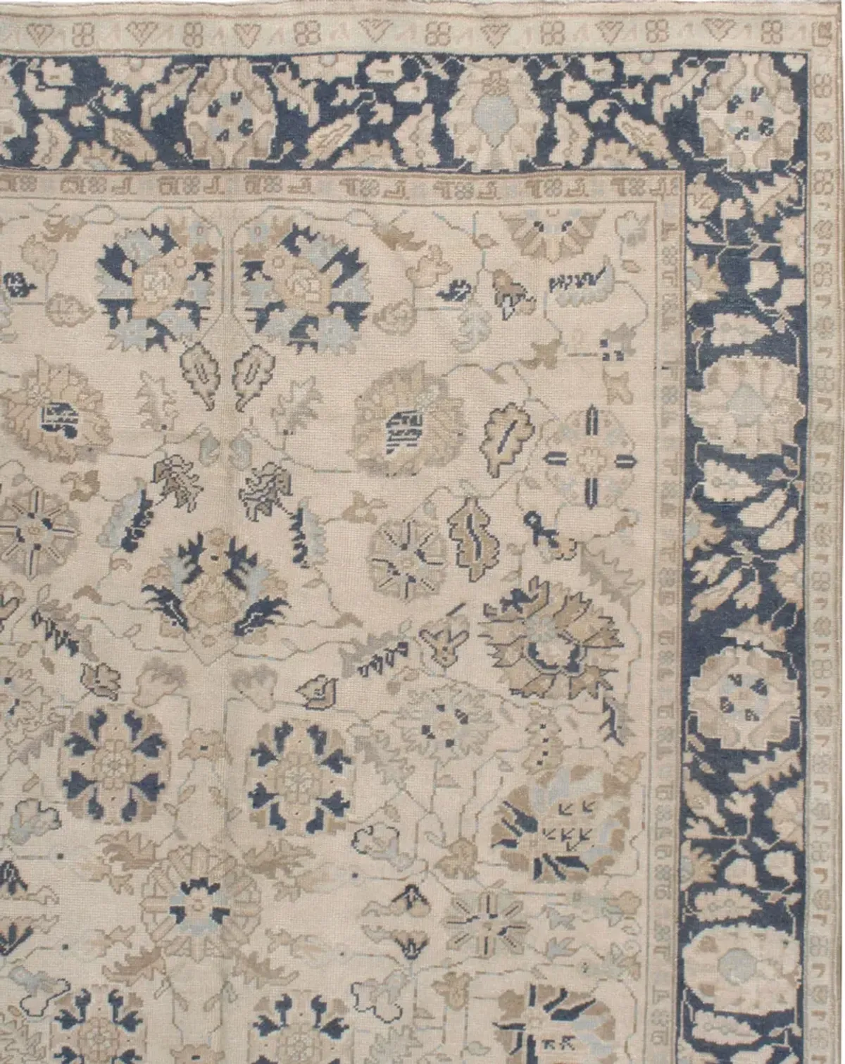 Turkish Oushak Rug - 6'11 x 9'11 - gray - gray