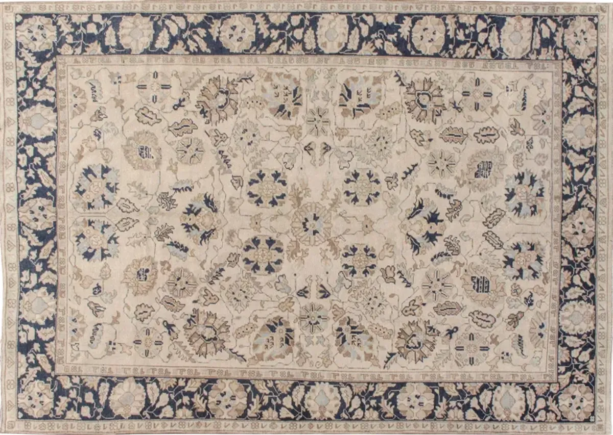 Turkish Oushak Rug - 6'11 x 9'11 - gray - gray