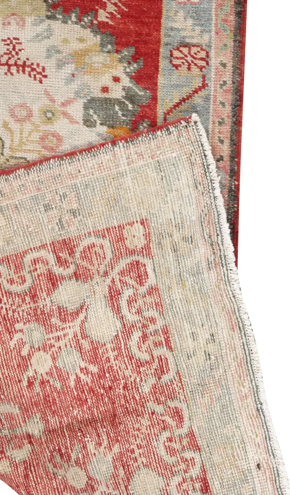 Turkish Oushak Runner - 2'11" x 11'5" - Red