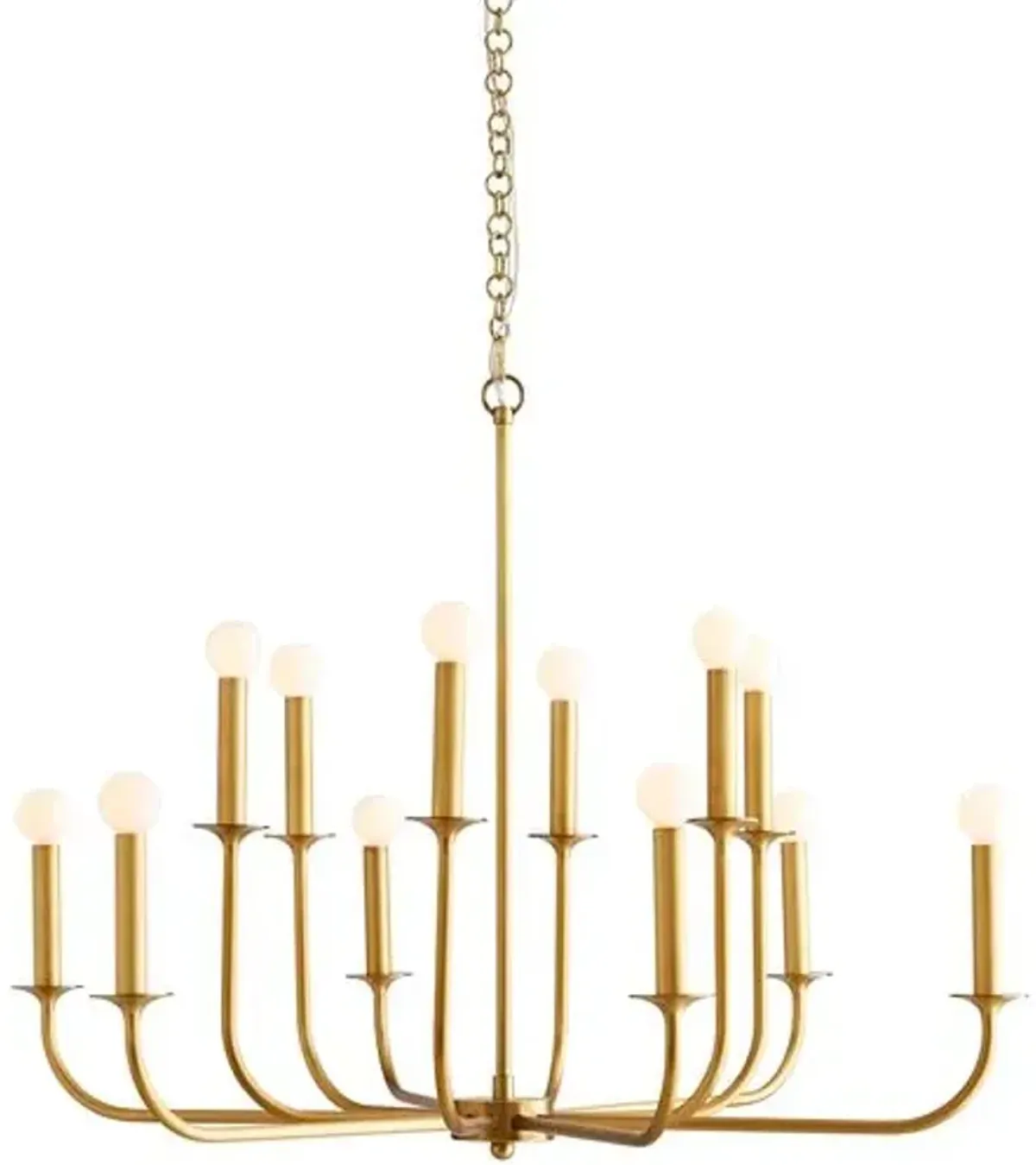 Arteriors - Breck Small Chandelier - Antiqued Brass