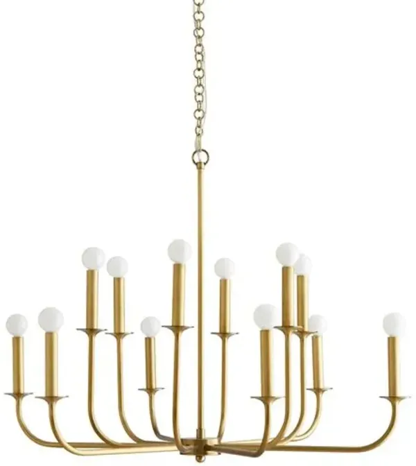 Arteriors - Breck Small Chandelier - Antiqued Brass