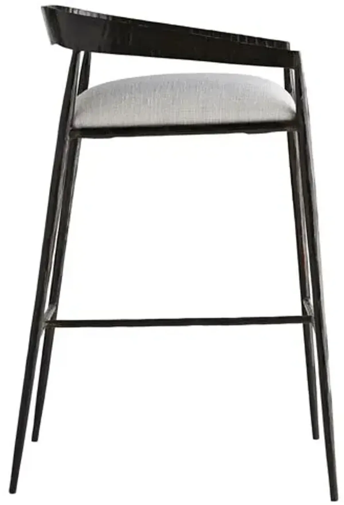 Ansel Barstool - Sterling Linen - Arteriors - Gray