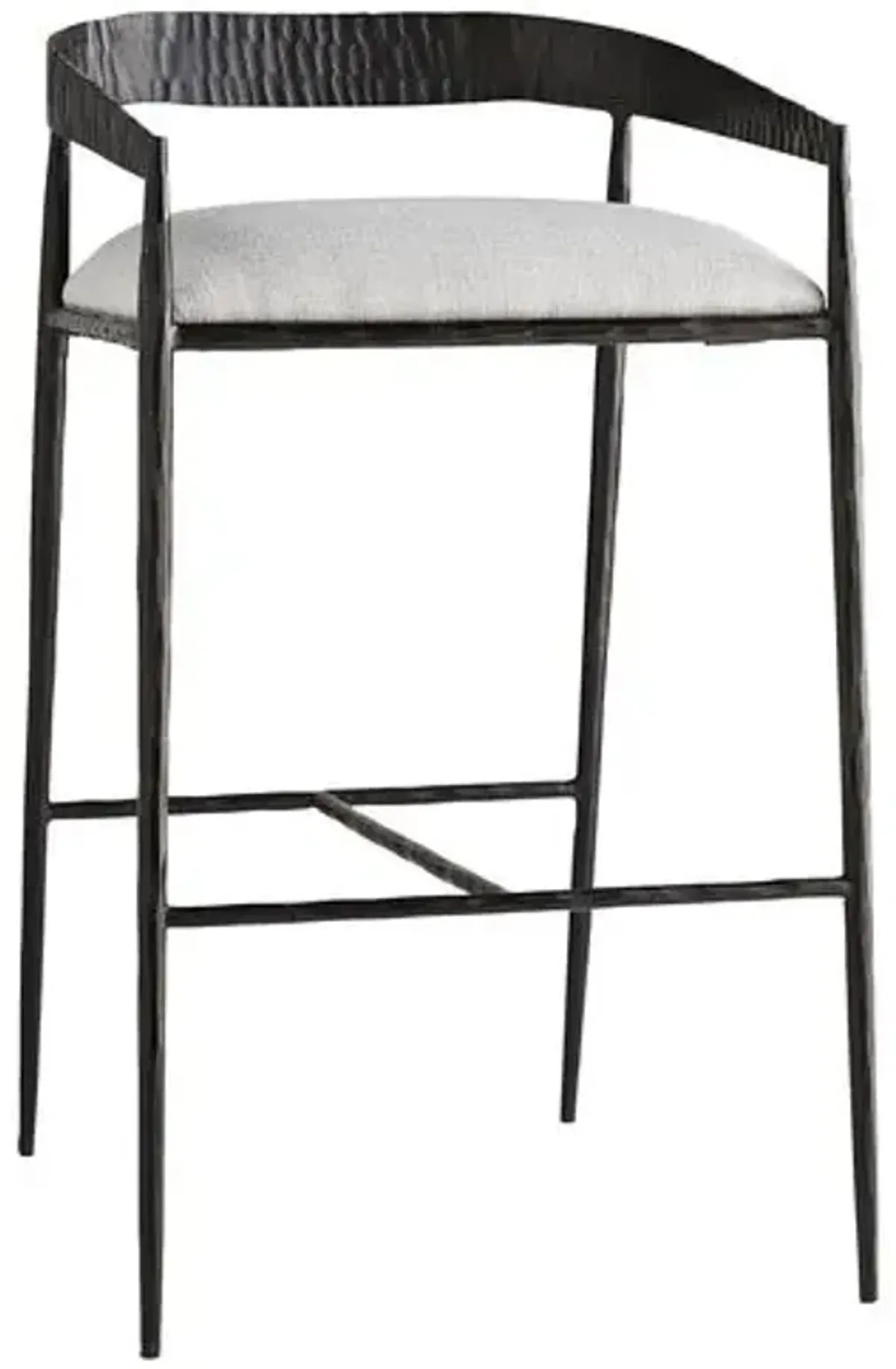 Ansel Barstool - Sterling Linen - Arteriors - Gray