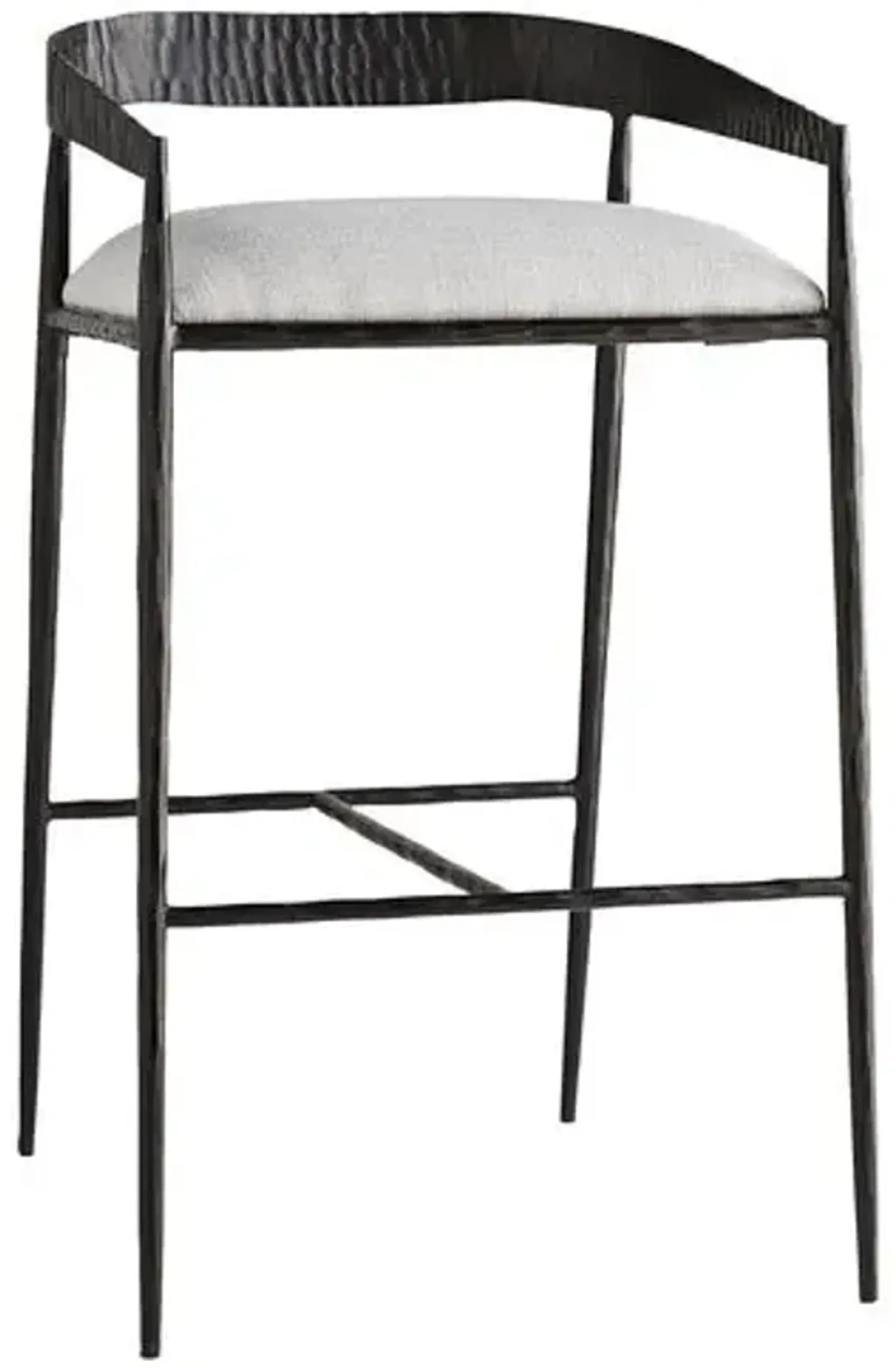 Ansel Barstool - Sterling Linen - Arteriors - Gray