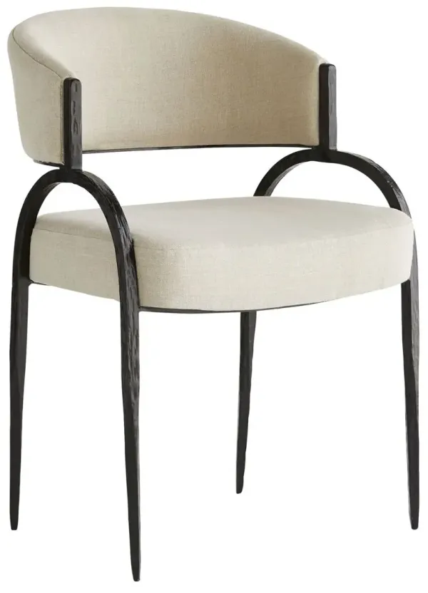 Bahati Accent Chair, Natural Linen