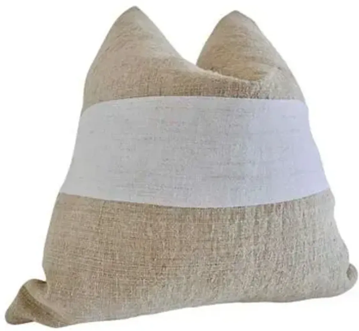 Raines 24x24 Pillow - Natural/White