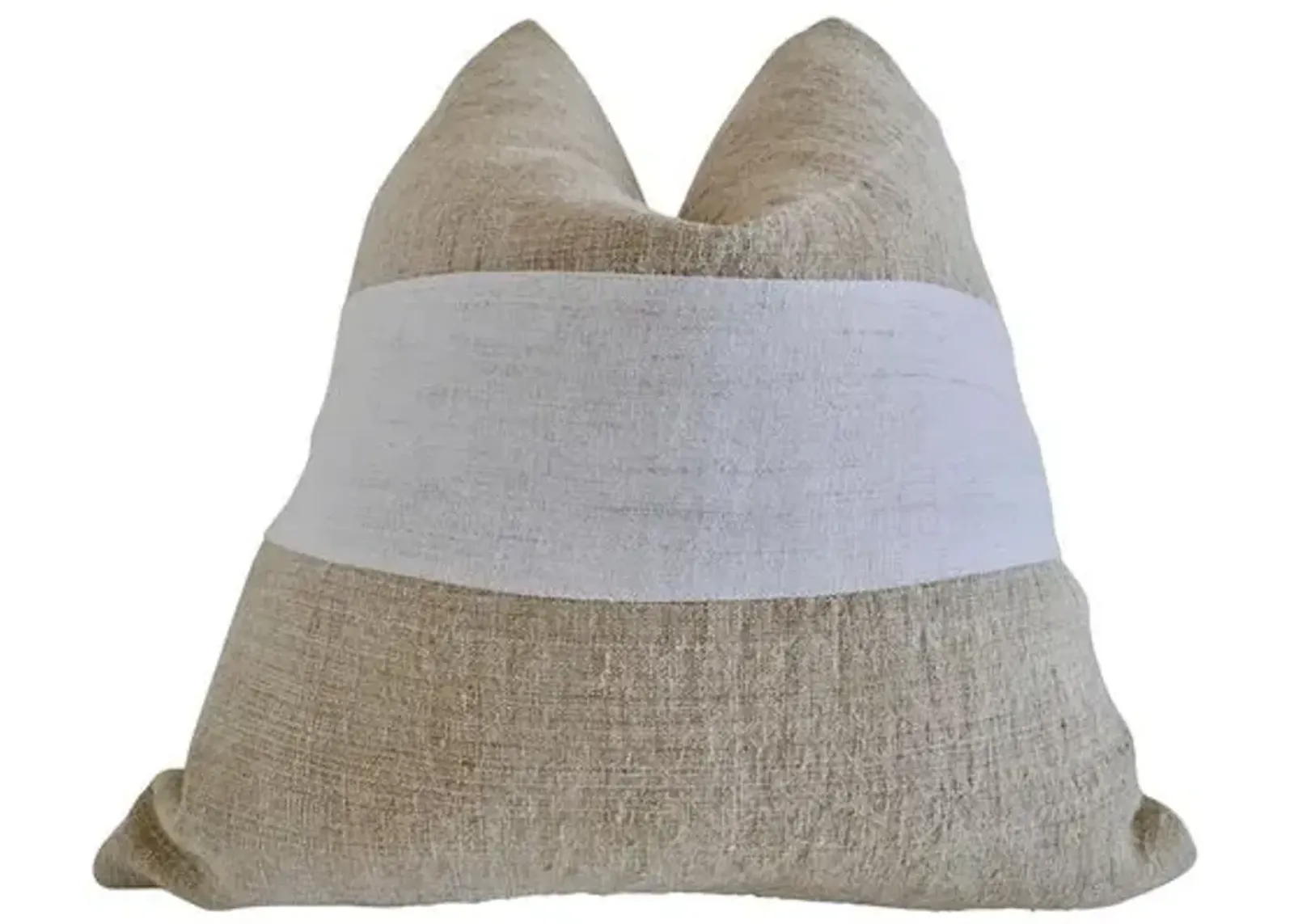 Raines 24x24 Pillow - Natural/White