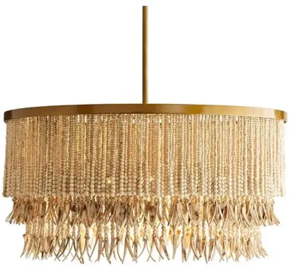 Baja Chandelier - Natural - Arteriors - Beige