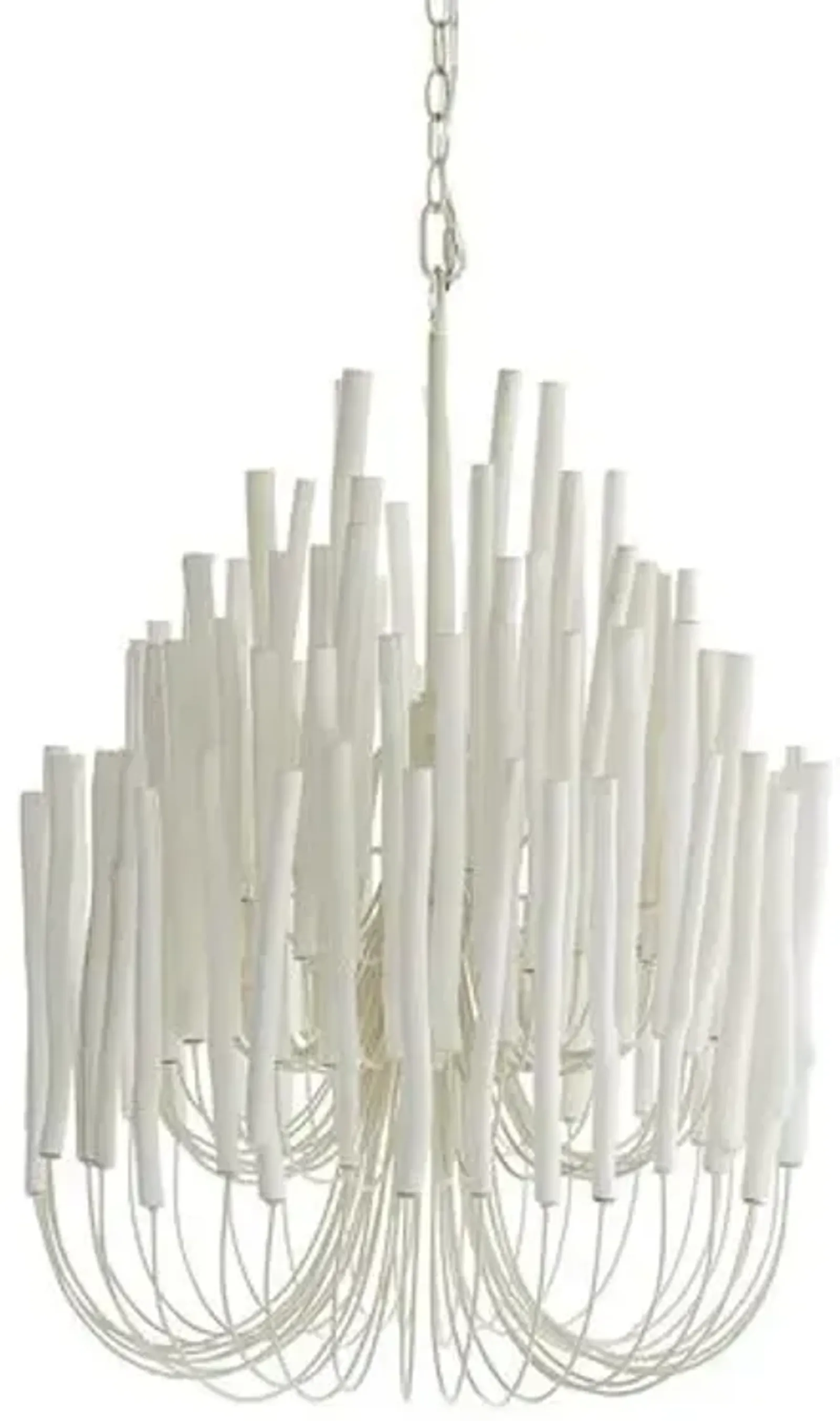 Tilda Chandelier - Whitewashed Wood - Arteriors