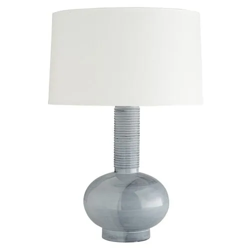 Nakoma Table Lamp - Haze Blue Reactive Glaze - Arteriors