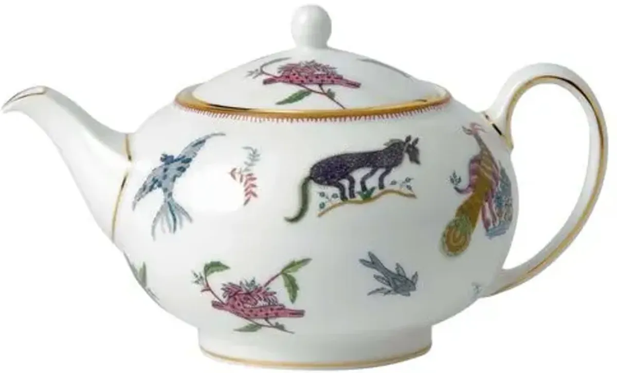 Kit Kemp Mythical Creatures Teapot - White - Wedgwood