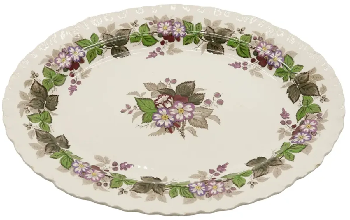 Floral Serving Platter by Wedgwood - Interesting Things - Ivory