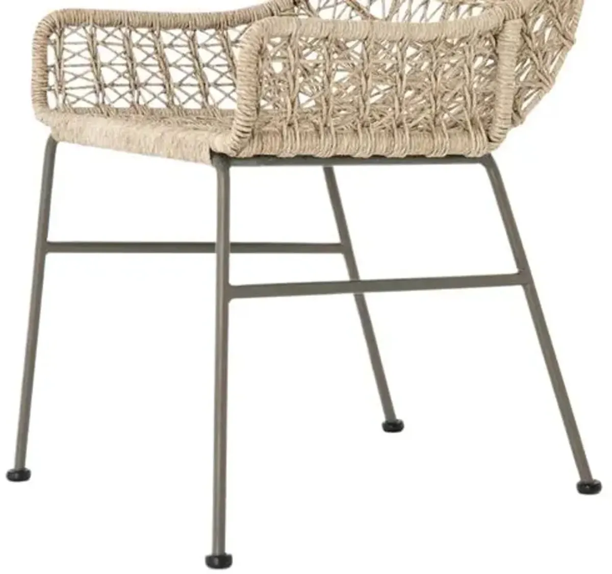 Dylan Low-Arm Outdoor Dining Chair - Tan - Beige