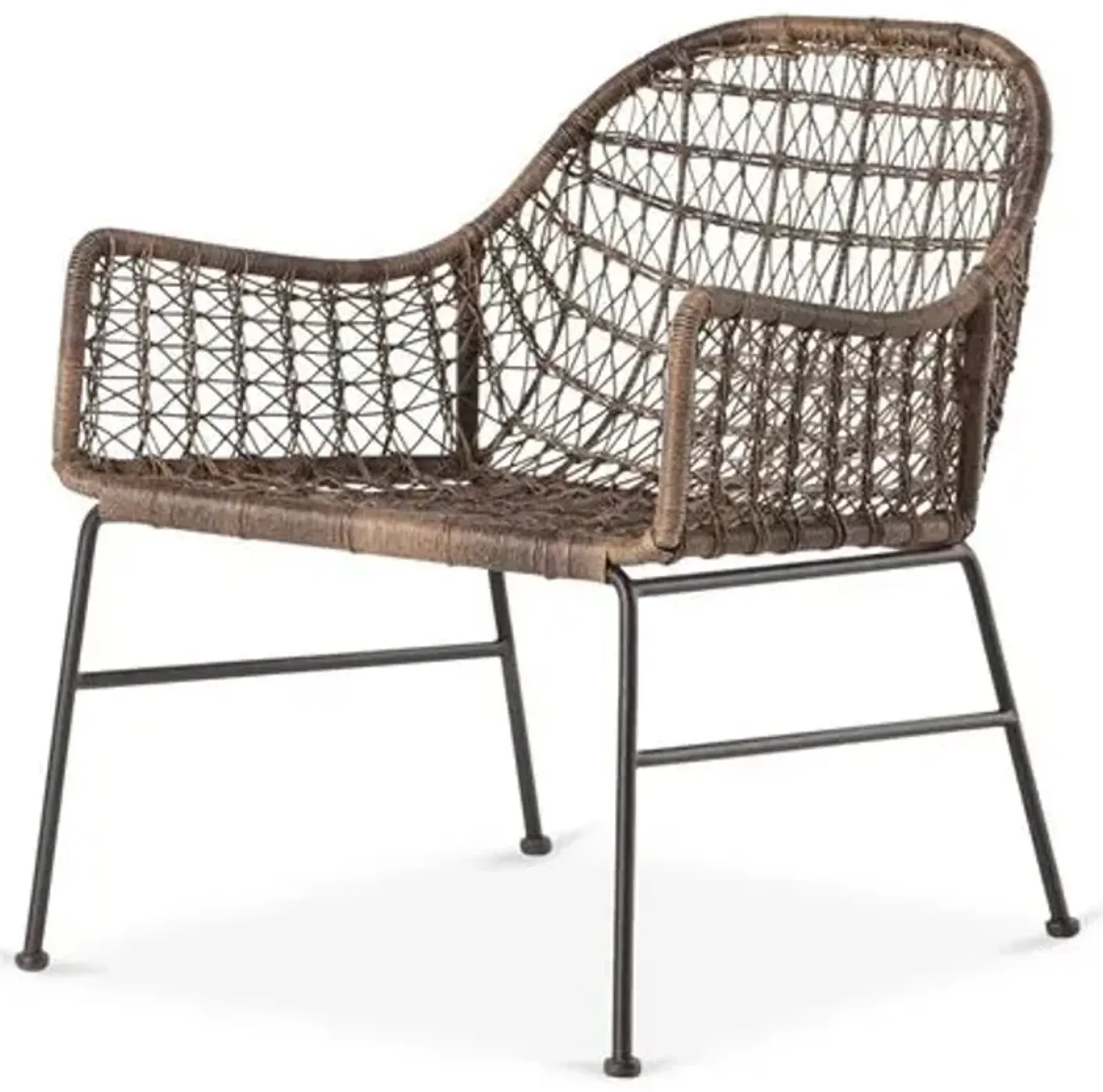 Dylan Outdoor Club Chair - Dark Brown