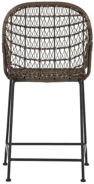 Dylan Outdoor Counter Stool - Dark Brown